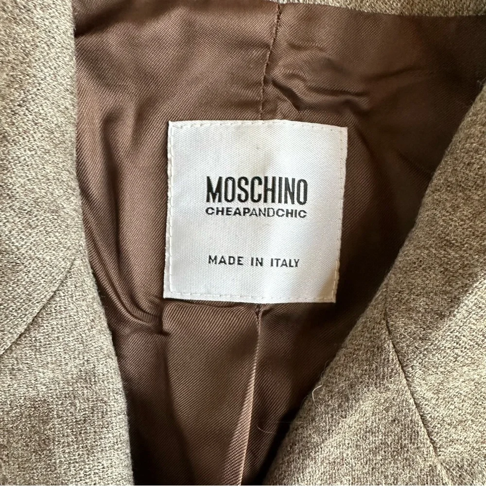 Moschino Cheap & Chic Wool Belted Blazer Jacket - Picture 3 of 7